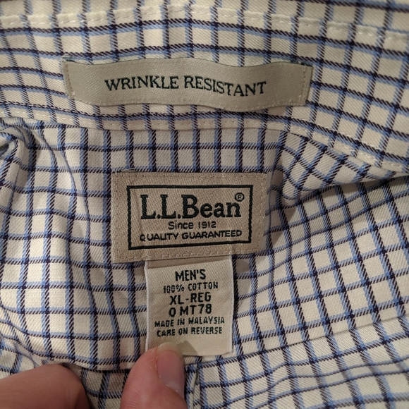 L.L. Bean Other - L.L. Bean men's checkered button-up shirt